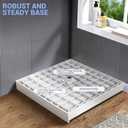Shower Base 36"L x 36"W x 4"H, Single Threshold SMC Shower Pan for Bathroom with Non-Slip Textured Surface and Stainless Steel Shower Drain Cover