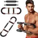 Merach Twister Arm Trainer, Adjustable Power Twister Bar, Chest Workout Equipment for Men, Portable Upper Body Workout Machine, Detachable Spring Resistance Home Fitness Equipment (Red)