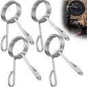 AccEncyc Spring Clip Collars 2 Inch Olympic Barbell Clamps Dumbbell Clips Weight Bar Clips for Weightlifting, Powerlifting, Strength Training