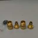 HQMPC Garden Hose Quick Connect Solid Brass Quick Connector Garden Hose Fitting Water Hose Connectors 3/4 inch GHT (2SETS)