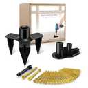 Squeaky Floor Repair Kit with 200 Screws and 5 Tools - Eliminate Squeaky Noise under Carpeted, Hardwood, Vinyl, and Linoleum Floors - Squeak No More Set