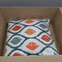 Americanflat 20x20 Throw Pillow with Sewn-in Insert - All-in-One Decorative Pillows - No Cover Needed - Soft and Durable Cushion for Bed or Sofa - Polyester - Deep Teal, Orange, Yellow and White