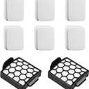 6 Foam Filter + 2 Hepa Filter Replacement for Shark ZU62 ZU60 NV255 NV150 NV251 NV151 Navigator Rotator Pet Pro Upright Vacuum Part 1238FT60 1239FT60