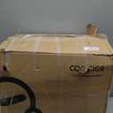 COMFIER 2-in-1 Shiatsu Foot Massager&Foot Rest,Foot and Calf Massager with APP Control,Heated Feet Massager for Foot Pain Relief,Gifts for Men Women (Off-white)