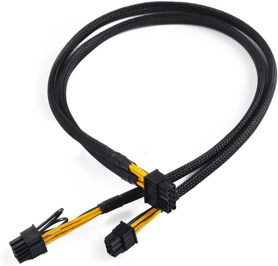 AKUYAO 10PIN to Dual 8PIN(6+2) Power Supply Adapter Cable for HP DL380 G8 G9 and GPU 50CM