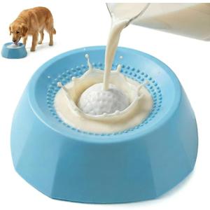 Dog Lick Bowl, Dog Cat Enrichment Toys - Interactive Slow Feeder & Anxiety Relief Treat Dispenser with Non-Slip Base for Puppy Kitten Mental Stimulation (Large Size-Dog)