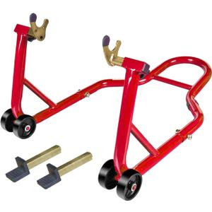 Motorcycle Stand Rear Combo Wheel Lift Stands, 500Lbs Capacity,Swingarm Spool Paddock Stands for Sport Bike,Fit for Yamaha Honda Kawasaki (Red)