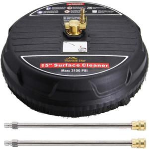 Twinkle Star 15" Pressure Washer Surface Cleaner with 2 Pressure Washer Extension Wand, 3100PSI