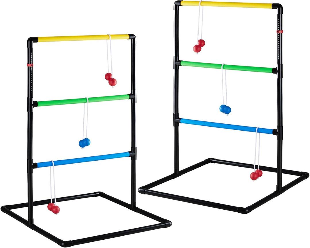 NEWBULIG Ladder Ball Set, Bolas, Carry Bag & Scoreboards, Black