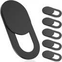 Webcam Cover Slide (6 Pack) – Ultra-Thin Privacy Camera Blocker for MacBook, iPhone, iPad, Laptop, PC & Smartphones – Black