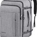 Carry On Backpack, Extra Large 40-50L Travel Backpack for Men & Women, Expandable Backpack For Airplanes, 17 Inch Laptop Backpack, Luggage Suitcase 40L Daypack Lightweight Business Weekender Bag, Grey