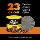 Chock Full o' Nuts Dark & Bold Ground Coffee  Premium Beans in Recyclable Steel Can  Rich Flavor & Aroma, Dark Roast  Perfect for Drip, Pour-Over, Percolator  23 Oz Can