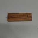 Hecef 6 Inch (15 cm) Magnetic Knife Strip, Acacia Wood Knife Holder for Storing All Kinds of Metal Items, Brown