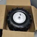 13x5.00-6" Tiller Tire and Wheel 2 Pack 1 Inch Hub 3-1/8" Centered Hub Length Agriculture Super Lug Tractor & Trencher Tire Replacement