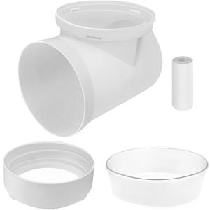 Dryer Vent Connector Kit,90 Degree Dryer Vent Elbow+Sealing Kit for 4 Inch Dryer Duct, Dryer Adapter,Space-Saving Design for Tight Space (No hose)