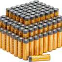 Amazon Basics 100-Pack AA Alkaline High-Performance Batteries, 1.5 Volt, 10-Year Shelf Life
