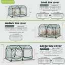 Poray Large 8.2x4FT Plant Netting Cover, Pop up Tunnel Crop Cage Gardening Net,Pest Guard Cover for Vegetables &Fruits,Durable Gardening Net for Plant and Animal