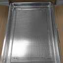 LRAL302S Air Fryer Basket and Tray Replacement for LG Oven Parts, 304 Stainless Steel LRAL303S Air Fry Tray for LG Stove Parts Air Fry Crisper Basket LG Oven Air Fryer Rack 1 Pack