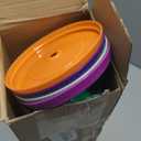 Skylety 12 Pcs Teacher Appreciation Gifts Bulk Christmas Gifts 24 oz Crayon Plastic Tumblers with Lids and Straws Reusable Water Bottle Classroom Party Favors Birthday Party Decorations