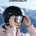 Innerking Ski/Snowboard Goggles OTG for Men Women & Youth - Over Glasses Snow Sports Goggles Anti Fog 100% UV400 Protection