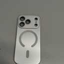 Misscase Magnetic for iPhone 17 Pro Case,Comes with Camera Lens Protector,Compatible with Magsafe,Soft TPU Full Protection Slim Smooth Bumper Shockproof Phone Cover Silver