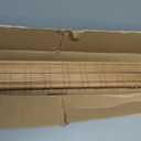 LazBlinds No Tools No Drill Cordless Bamboo Roman Shades, Light Filtering Window Treatment, Roll Up Bamboo Blinds for Window 34'' W x 64'' H, Ceylon Light Russet