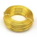 114 Feet 2.5mm Gold Aluminum Wire 10 Gauge Bendable Anodized Sculpting Metal Craft Wire Floral Armature Wire Weaving Wrapping for Dolls Skeleton Wreath DIY Jewelry Making