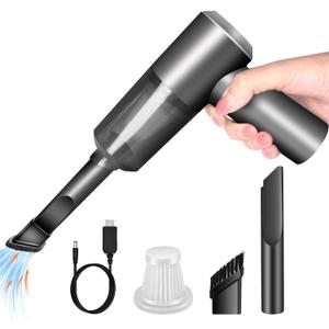 YUNYILAN Cordless Handheld Vacuum Cleaner, High Power Rechargeable Mini Portable Vacuum for Home, Office and Car Cleaning (Black)