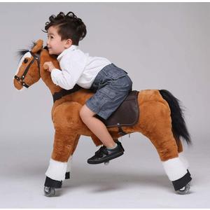 UFREE Ride on Horse, Horse Ride on Toy, Mechanical Horse, Plush Animal, Black Mane and Tail, Age 4-9 UFREE Ride on Horse, Horse Ride on Toy, Mechanical Horse, Plush Animal, Black Mane and Tail, Age 4-9