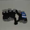 SCENEREAL Anti Slip Dog Sock to Prevent Licking Paws for Hardwood Floors, Boots & Paw Protector Shoes for Hot/Cold Pavement with Grippers, Double Sides Grips for Small Medium Large Senior Dogs, M (M(Paw Width 2.5in), Two Paws(Pack of 6)-Black)