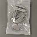 15 Feet Long Telephone Extension Cord Phone Cable Line Wire, with Standard RJ11 Plug and 1 in-Line Couplers and 15 Cable Clip Holders-White