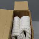 2 Pack Small Woven Basket with Gift Bags and Ribbons, Empty Decorative Gift Chest Box, Cute Baby Gift Basket for Nursery, Cotton Rope Room Shelf Storage Basket with Handles, All 12"x 8"x 5",White