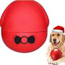 Yipetor Rubber Wobbly Dog Toy, Frozen Treat Toy, Long-Lasting Interactive Dog Toy to Keep Your Pup Distracted, Dog Slow Feeder for Healthy Eating -for Large Dogs (Red)