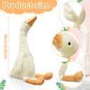 Sosation 3 Pieces 23.6'' Silly Goose Plush Stuffed Animal Toy, Swan Stuffed Animal, White Fluffy Cute Goose Funny Duck Plush Swan Toys Gifts for Home Birthday Favor