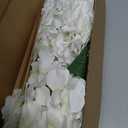 Auihiay 6 Bundles White Hydrangea Artificial Flowers for Outdoor and Indoor