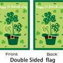 4 x Valentine Day Garden Flag St Patricks Day Garden Flag New Years Flag,Valentine Flag St Patrick Flag New Years Garden Flag 12x18 Burlap Valentine House Flag