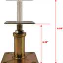 Adjustable 4 1/3" - 7" House Floor Jacks Mini Screw Post Pole for Leveling, Galvanized, 6 Pack