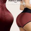 High Waisted Cotton Underwear for Women Postpartum Stretch Breathable Panties Ladies Full Coverage Briefs 5 Pack (M)