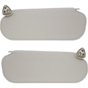 NHILES Driver/Left & Passenger/Right Side Sun Visor Compatible with Chevrolet Express GMC Savana 1500 2500 3500 4500 1999-2019 Replaces# 84054688 84054695 Beige