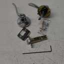 Kwikset Tustin Interior Privacy Door Handle with Lock, Door Lever For Bathroom and Bedroom, Polished Chrome Reversible Keyless Turn Lock