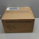 Under Desk Elliptical Machine, Electric Elliptical Leg Exerciser for Seniors with 12 Adjustable, Portable Quiet Elliptical Exercise Machine, Seated Pedal Exerciser with Remote Control (Orange)