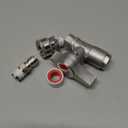Ball Valve Pressure Washer, 3/8" Quick Connect Ball Valve Kit, High Pressure Shut Off Valve for Power Washer Hose, 5000 PSI, Stainless Steel