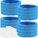 4 Pack Humidifier H35i Wick Filter Replacement Compatible with Blueair Premium Smart Humidifier 3.5L for Large Room Soothing Water Vapors Through Particle & Mineral Collect,10 Pack Sponge Filters