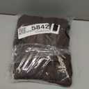 Polo Dress  and Pockets Short Sleeve V Neck Collar Tennis Dress Ladies Athletic Dresses, Brown, XL