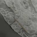 Kolagri Women Y2K Lace Mini Skirt Low Rise Pleated Ruffle Short Skirts Layered Flowy Asymmetrical Fairy Half Slip Skirt (Medium, White)