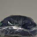 MEROKEETY Women's 2025 Long Sleeve Fall Dress Square Neck Smocked Flowy Tiered Casual Maxi Dresses with Pockets, Navy, L