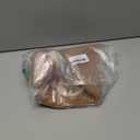 Zopeal Christmas Woven Basket with Gift Bag, Ribbon and Red Tissue Paper Gingerbread Man Emoticon Woven Bin Empty Shelf Basket Holiday Decorative for Xmas Gifts, 12 x 8 x 5 inch