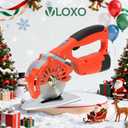 VLOXO Cordless Electric Rotary Scissors Power Fabric Cutter Rechargeable Rotary Cloth Scissors Adjustable Speed Electric Cutter with 2 Battery for Cutting Fabric Carpet Leather Multi-Layer Cloth
