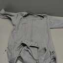 ZIGJOY Baby Transitional Swaddles for Newborns: 0.5 Tog Arms Up Sleep Sack 3-6-12 Months Soft Cotton Shark Fin 2 Way Zipper (Grey)