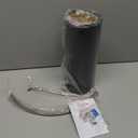 Wellmet Blackgold Drum Lampshades, Easy Assembly Required Replacement Lamp Shades, Fabric Lampshades for Table Lamps Floor Lamps, Metal Spider Fitter, 16"x16"x12"